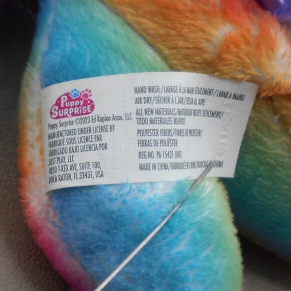 Puppy Surprise Cherry Dog w/1 Baby Plush Rainbow Just Play 2023 - Picture 10 of 10